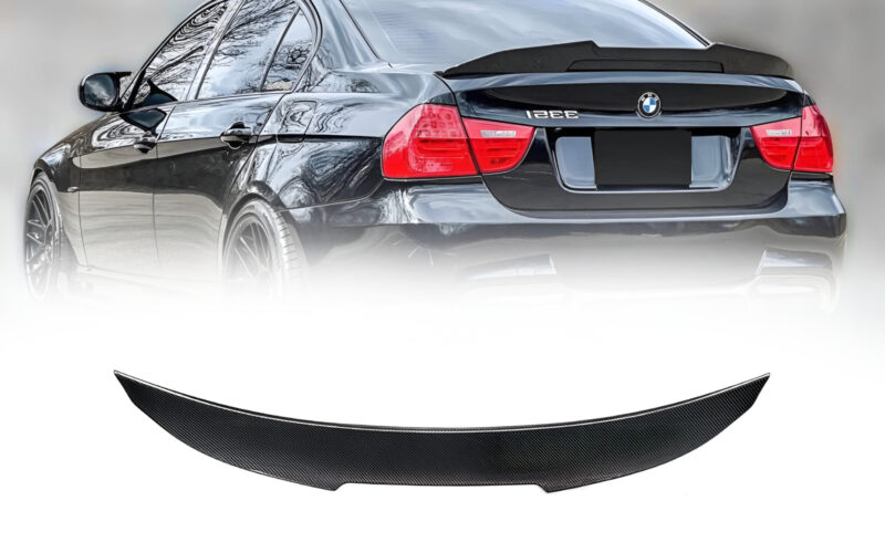 E90 PSM-stiilis pagasiruumi spoiler süsiniku välimusega