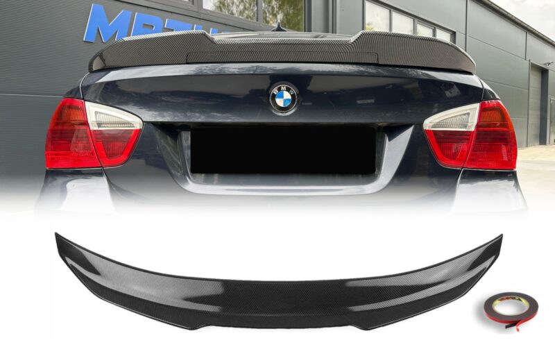 E90 PSM-stiilis pagasiruumi spoiler süsiniku välimusega