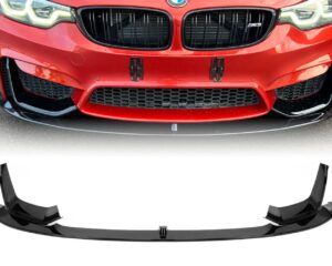 M3/M4 F80/F82 priekšējais spoileris, spīdīgi melns