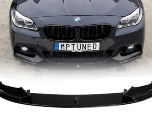 F10, F11 priekinio bamperio spoileris juodas blizgus