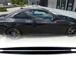 E92/E93 slenksčių apdailos juodos blizgios