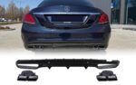 C-klases W205 Pre-Facelift difuzors C63 melns