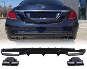 C-klassi W205 Pre-Facelift difuusor C63 must