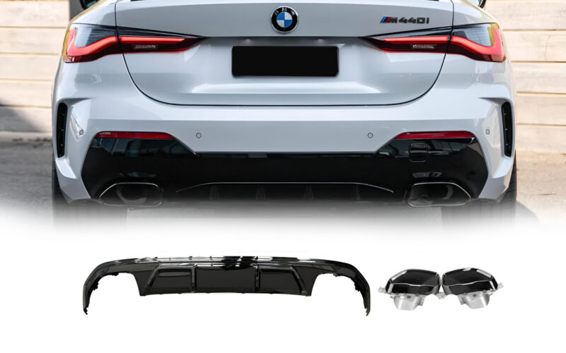 G26 M440i difuzors melns spīdums ar izplūdes uzgaļiem