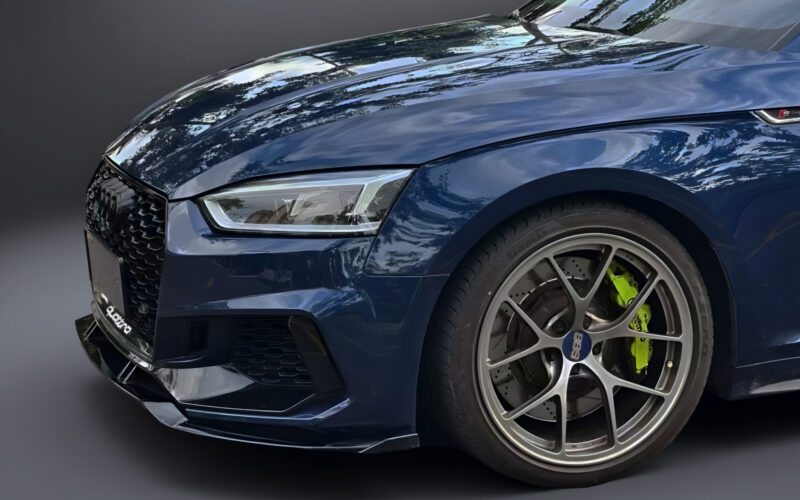 A5 B9 RS5 stiliaus priekinis bamperis ir spoileris - Image 2