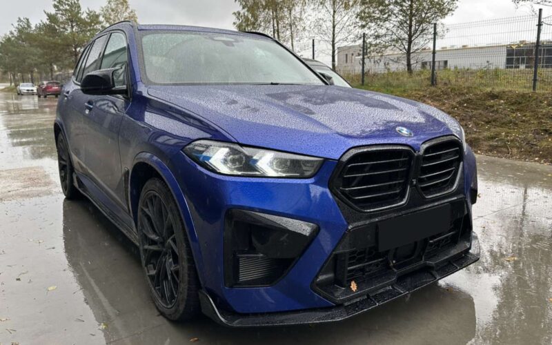 F95 LCI priekšējā bampera spoileris melns spīdums - Image 6