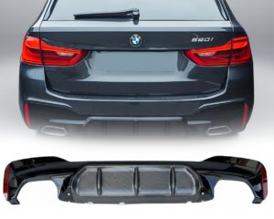 G30/G31 M5 stila aizmugurējā bampera difuzors oglekļa izskats